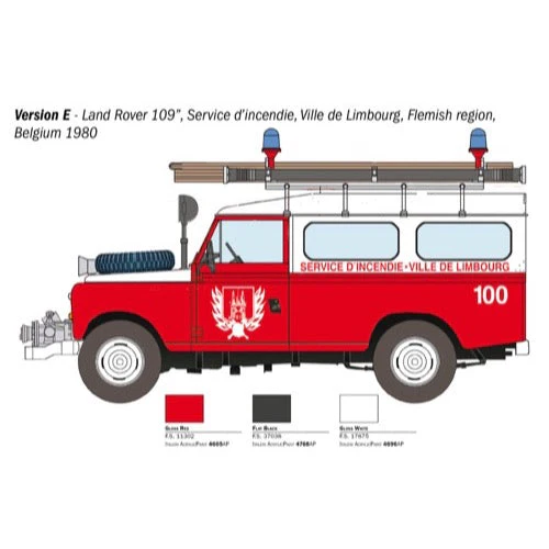 Italeri 3660 Land Rover Fire Truck - Image 6