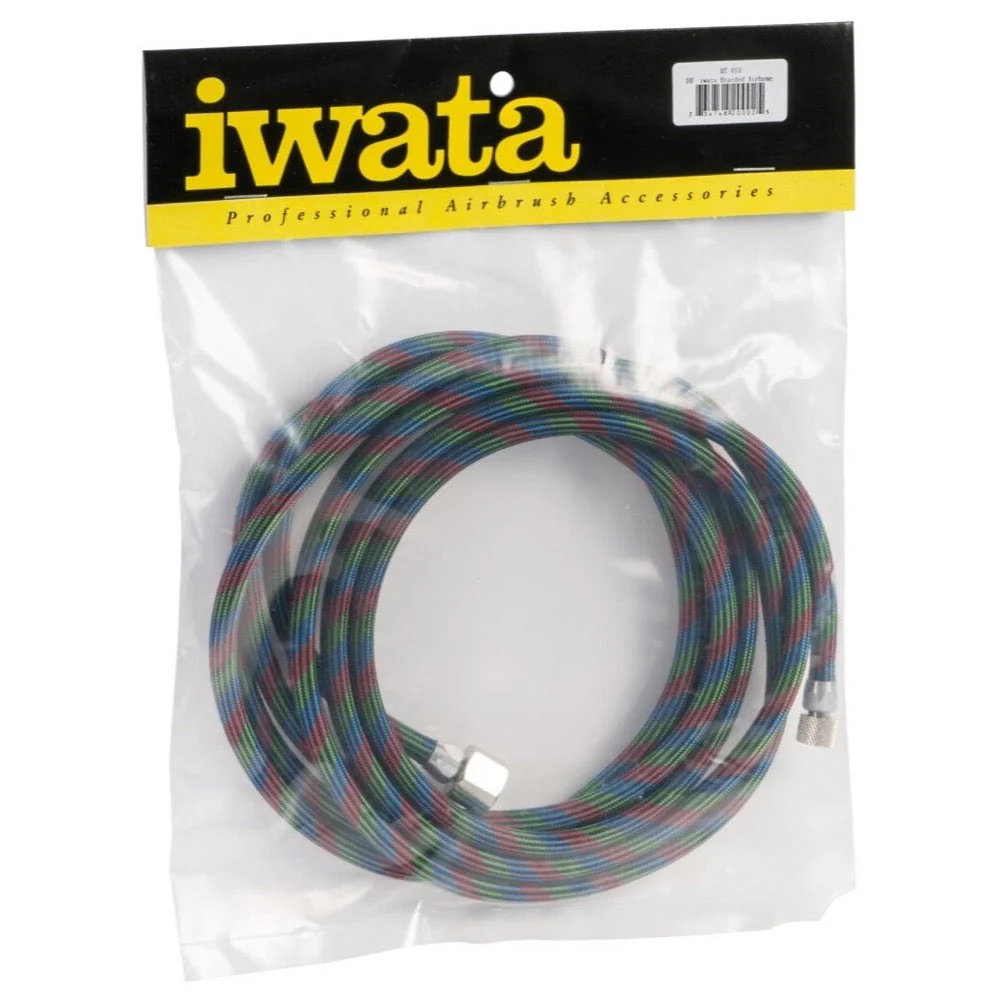 Iwata BT010 Braided Airbrush Hose 3m 10ft 1/4in x 1/8in - Image 2
