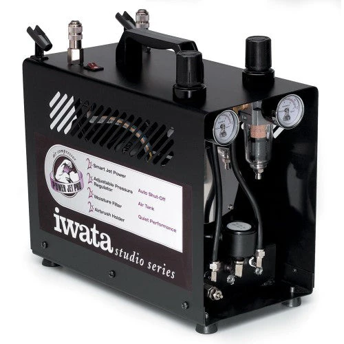 Iwata IS975 Power Jet Pro Airbrush Compressor in Case