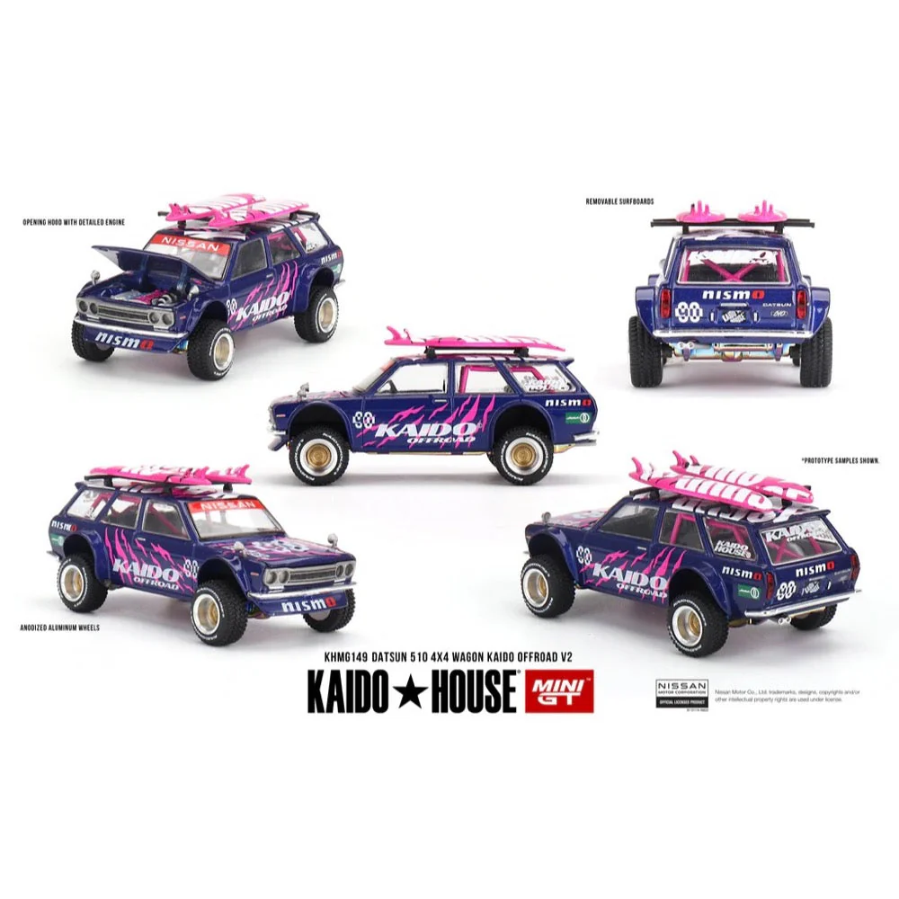 Kaido House KHMG149 Mini GT Datsun 510 4x4 Wagon Kaido Offroad V2 - Image 7