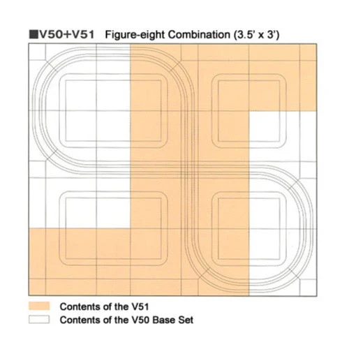 Kato 40-801 N Unitram V51 Straight Street Track 2 Direction Expansion Set - Image 2