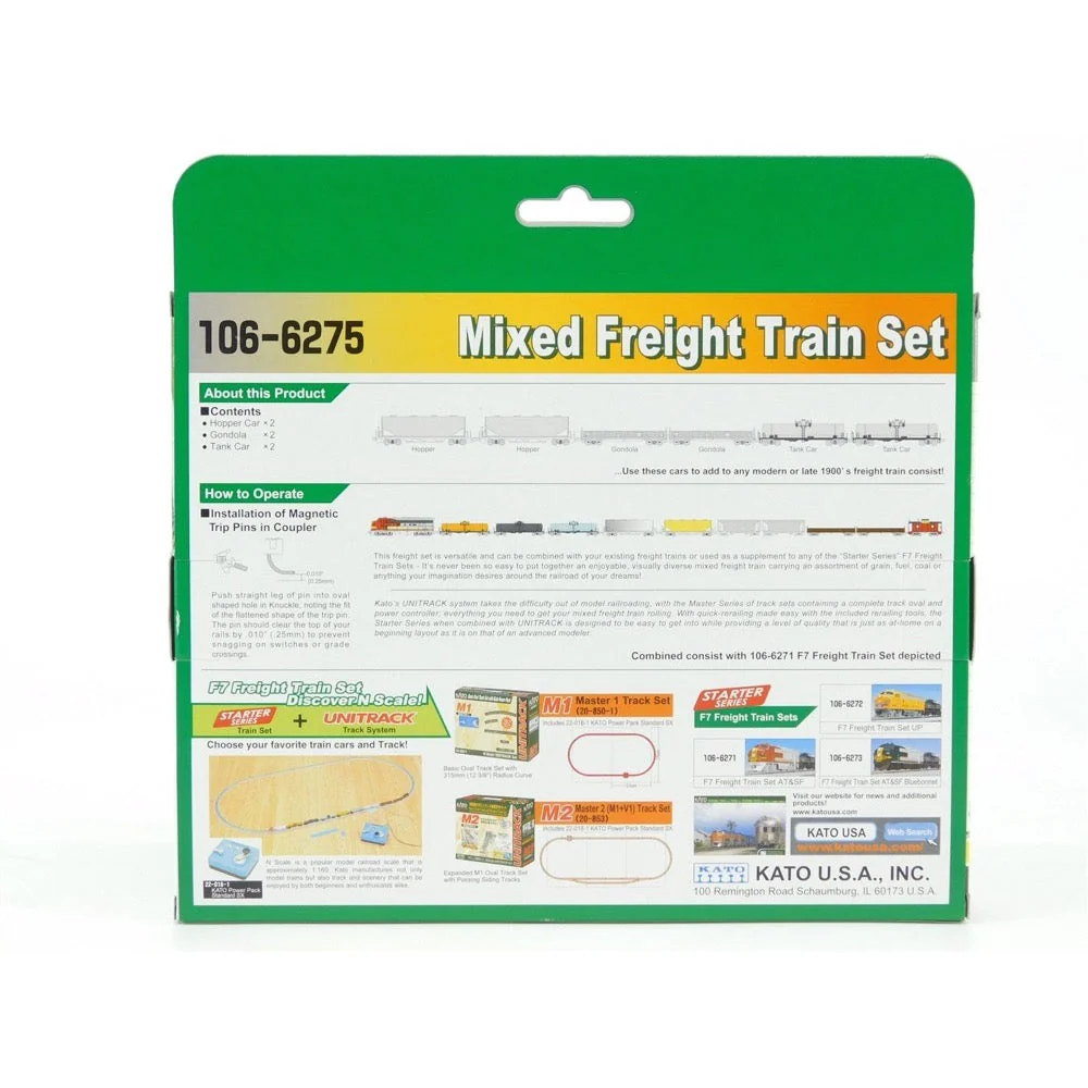 Kato N 6-Car Mixed Freight Train - Image 2