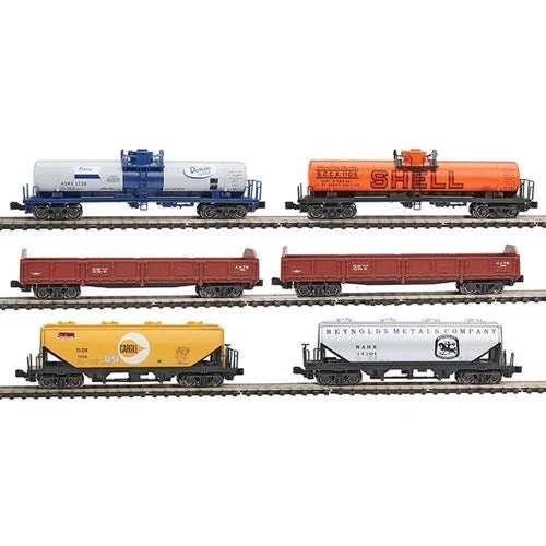 Kato N 6-Car Mixed Freight Train - Image 5