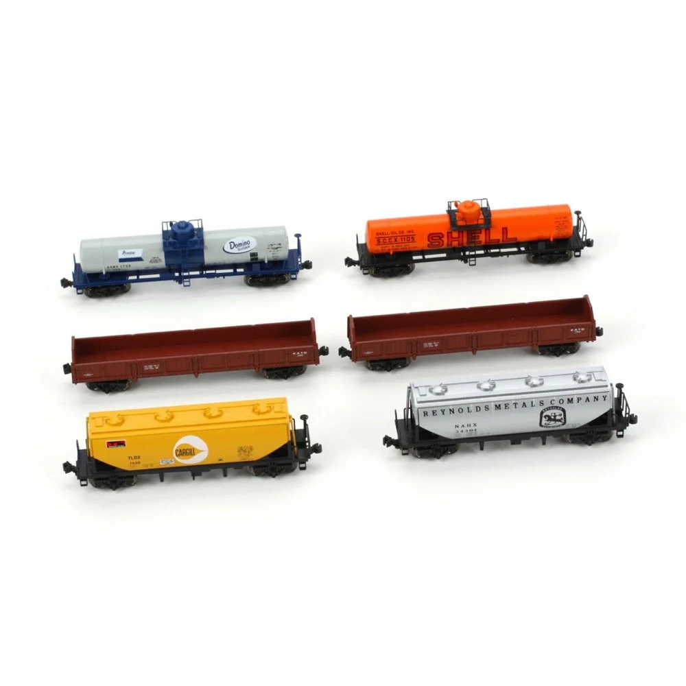 Kato N 6-Car Mixed Freight Train - Image 7