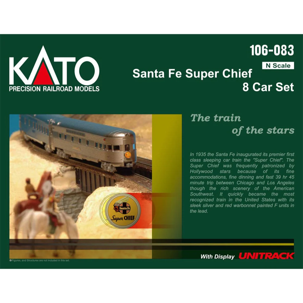 Kato 106-083 N Santa Fe Super Chief 8 Car Set