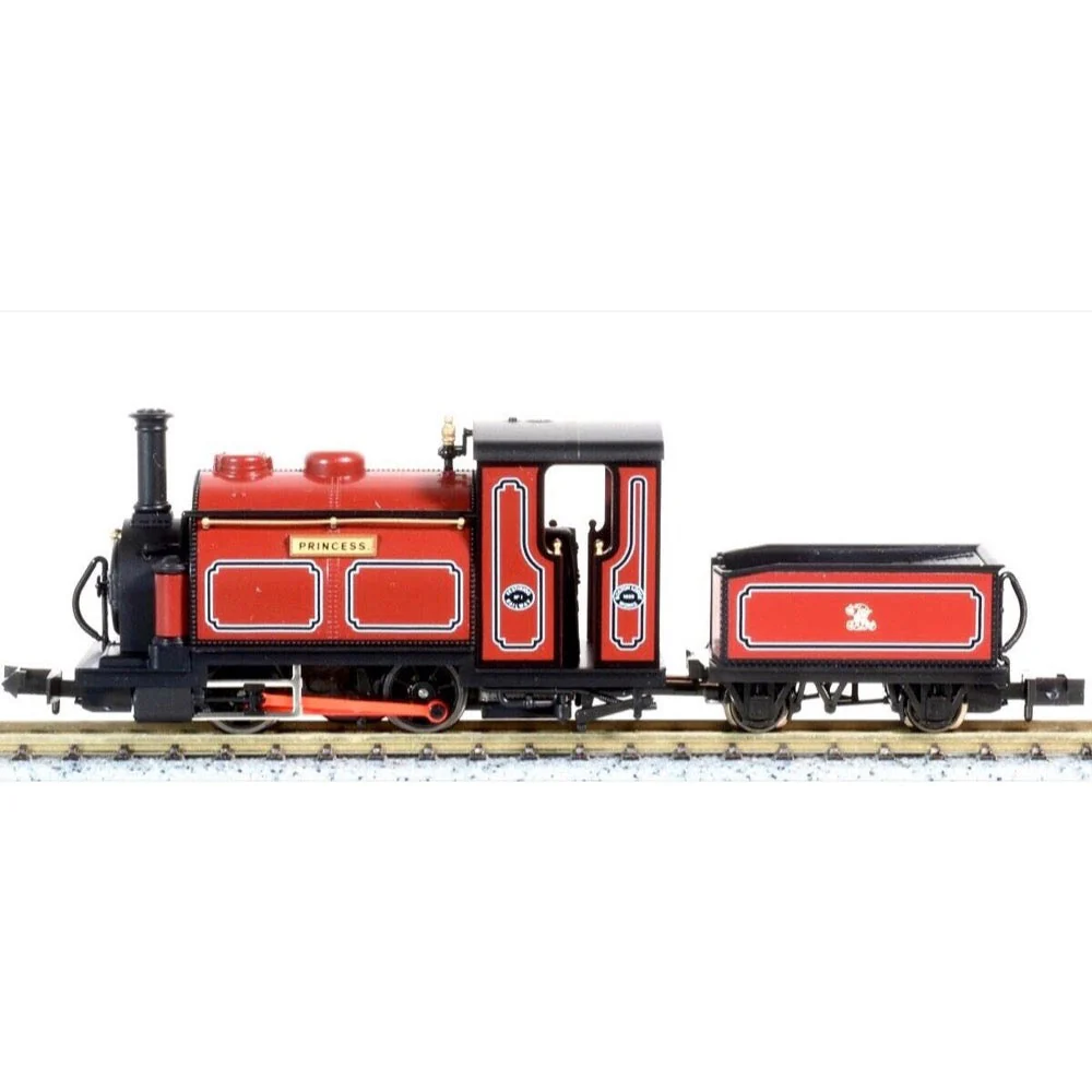 Kato/Peco 051-201A OO9 Small England Princess Red 0-4-0 - Image 3