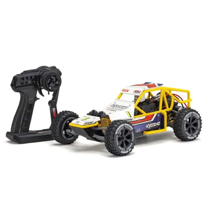 Kyosho 1/10 2WD Sand Master 2.0 RC Buggy EZ Series Readyset White and Blue 34405T1 - Image 2