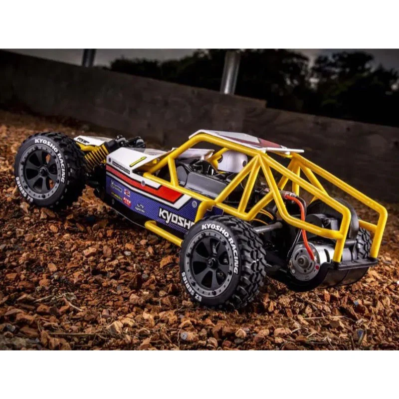 Kyosho 1/10 2WD Sand Master 2.0 RC Buggy EZ Series Readyset White and Blue 34405T1 - Image 5