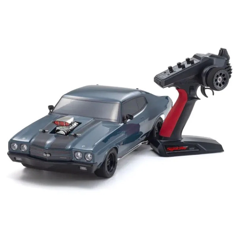 Kyosho 1/10 EP 4WD Fazer Mk2 FZ02L 1970 Chevy Chevelle Supercharged VE Series Dark Blue Readyset RC Car 34494T1 - Image 2