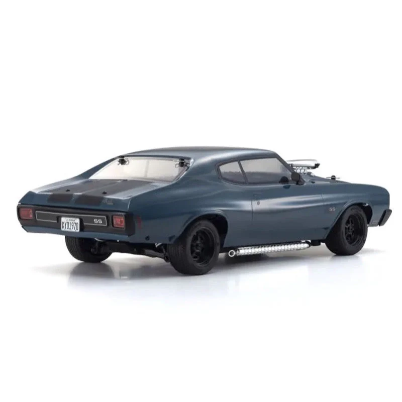 Kyosho 1/10 EP 4WD Fazer Mk2 FZ02L 1970 Chevy Chevelle Supercharged VE Series Dark Blue Readyset RC Car 34494T1 - Image 3