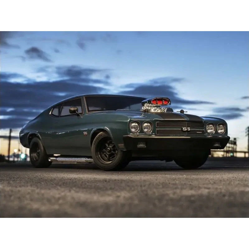 Kyosho 1/10 EP 4WD Fazer Mk2 FZ02L 1970 Chevy Chevelle Supercharged VE Series Dark Blue Readyset RC Car 34494T1 - Image 5