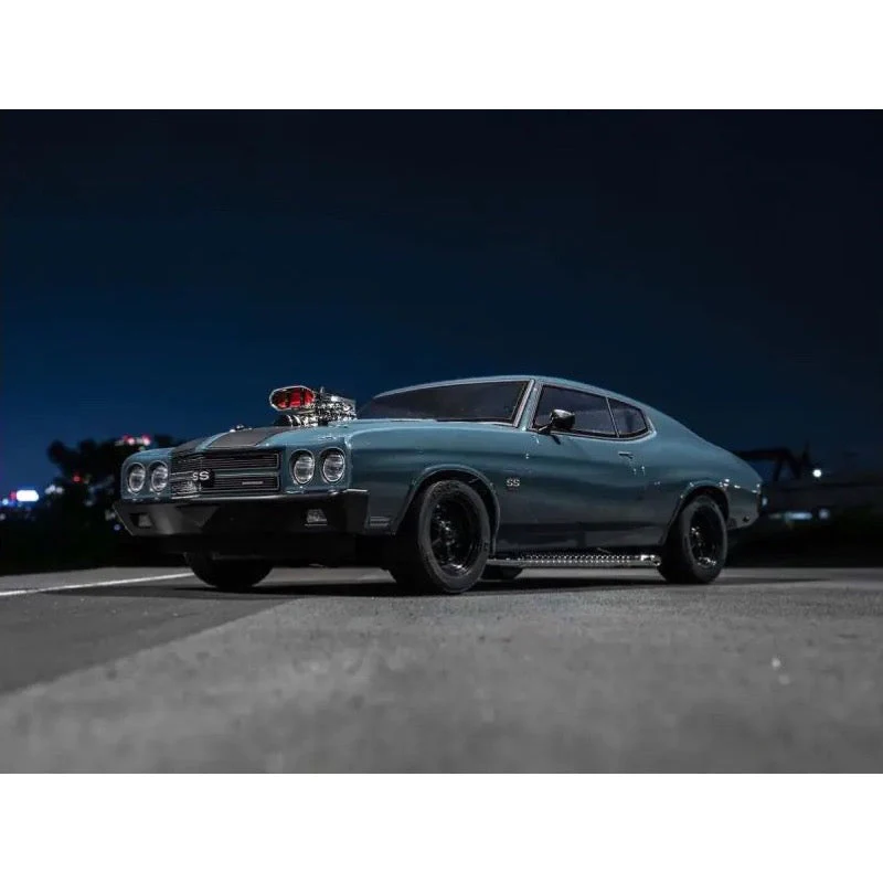 Kyosho 1/10 EP 4WD Fazer Mk2 FZ02L 1970 Chevy Chevelle Supercharged VE Series Dark Blue Readyset RC Car 34494T1 - Image 7