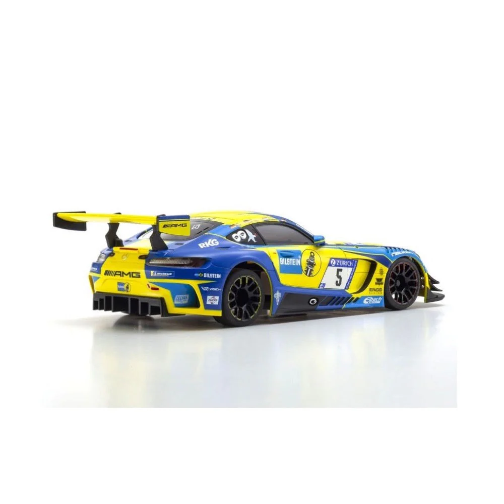 Kyosho 1/24 Mini-Z RWD MR-03 Readyset Mercedes-AMG GT3 No.5 24H Nurburgring Blue/Yellow 32345BLY - Image 3