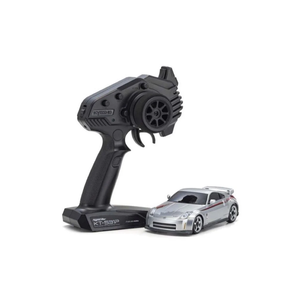 Kyosho 1/24 Mini-Z RWD MR-03 Readyset NISSAN Fairlady Z Z33 NISMO S-tune Silver 32346S - Image 3