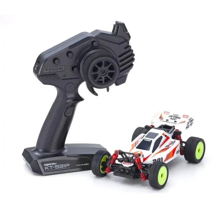 Kyosho 32095W Mini-Z Turbo Optima Mid Special White Mb010 Readyset - Image 2