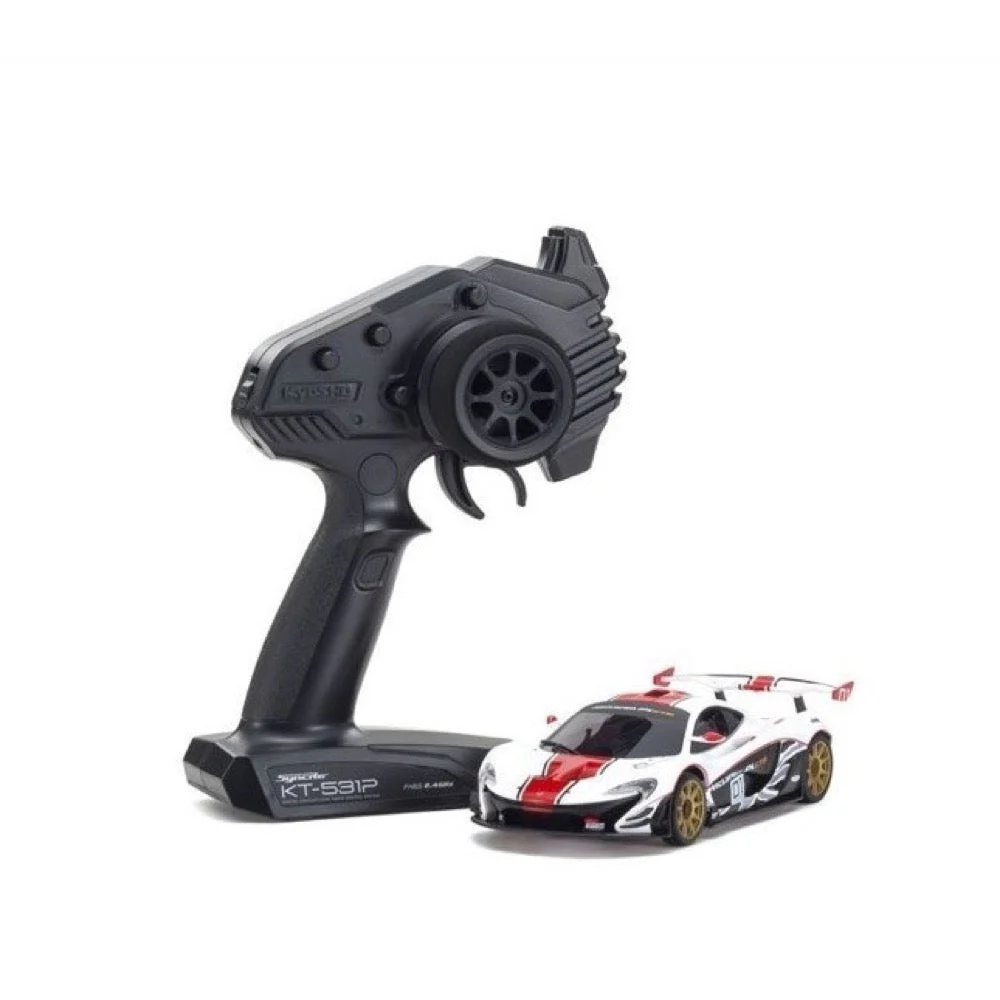 Kyosho 32324WR Mini Z RWD MR-03 Ready Set McLaren P1 GTR White - Image 4
