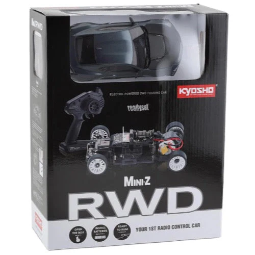Kyosho 32339GM 1/24 Mini-Z RWD MR-03 Readyset Chevrolet Camaro ZL1 1LE Shadow Gray Metallic with LED - Image 7