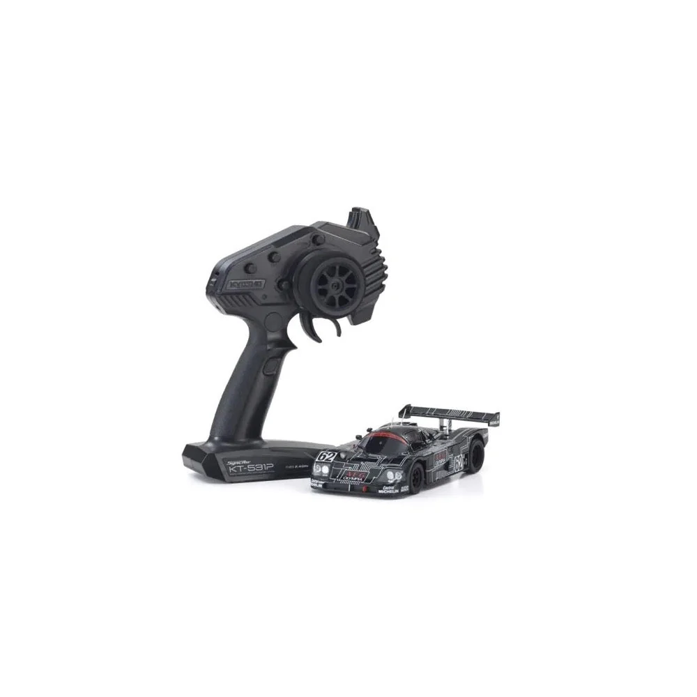 Kyosho 32353AG MINI-Z Sauber Mercedes C 9 No. 62 LM 1988 RWD MR-03 Readyset RC Car (Black) - Image 3