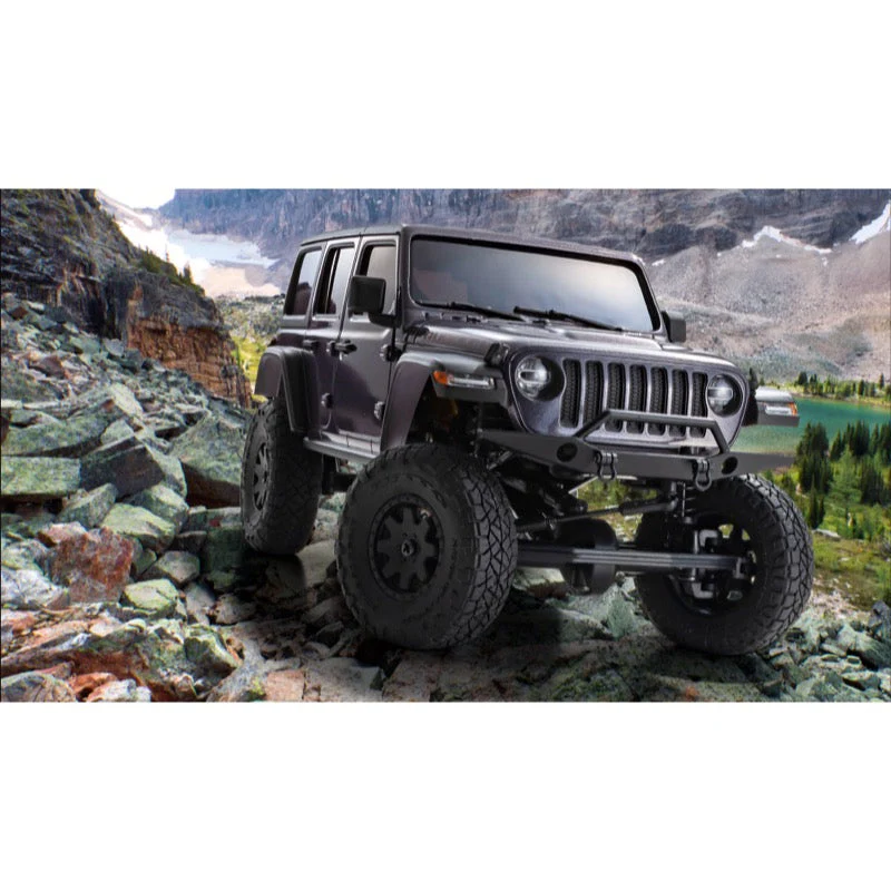 Kyosho 32521GM 1/24 MINI-Z 4x4 MX-01 Readyset Jeep Wrangler Unlimited Rubicon (Granite Crystal) - Image 13