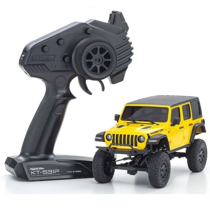 Kyosho 32521Y 1/24 Mini-Z 4x4 MX-01 Jeep Wrangler Unlimited Rubicon Hellayella - Image 2