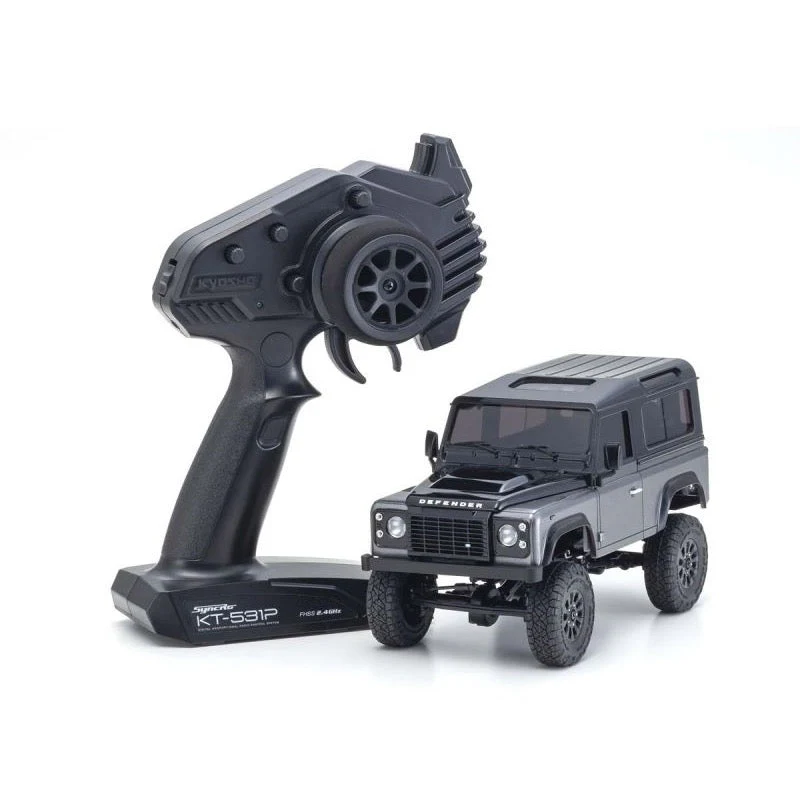 Kyosho 32526GM 1/24 Mini-Z 4x4 MX-01 Readyset Land Rover Defender RC Car Grey - Image 2