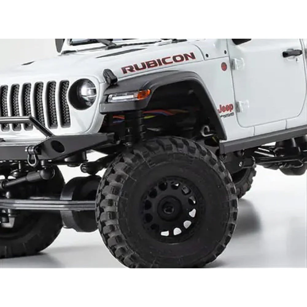 Kyosho 32536W 1/24 MINI-Z 4x4 Jeep Wrangler Unlimited Rubicon MX-01 Readyset RC Car w/Interco Tires White - Image 4