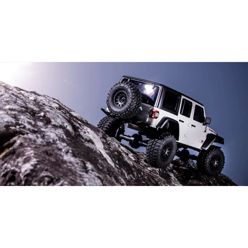 Kyosho 32536W 1/24 MINI-Z 4x4 Jeep Wrangler Unlimited Rubicon MX-01 Readyset RC Car w/Interco Tires White - Image 7