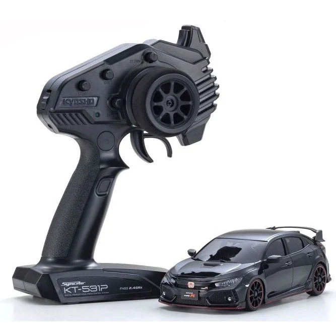 Kyosho 32613BK Mini-Z AWD MA-020 Readyset Honda Civic Type R RC Car Black - Image 2