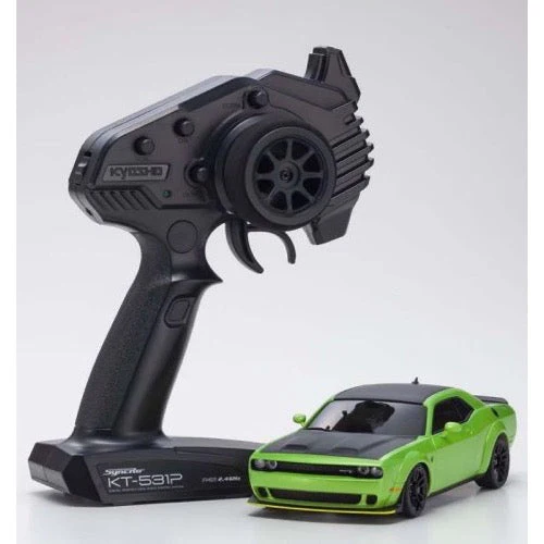 Kyosho 32621 MG Dodge Challenger SRT Hellcat Redeye Sublime Mini-Z AWD MA-020 Series Readyset - Image 2