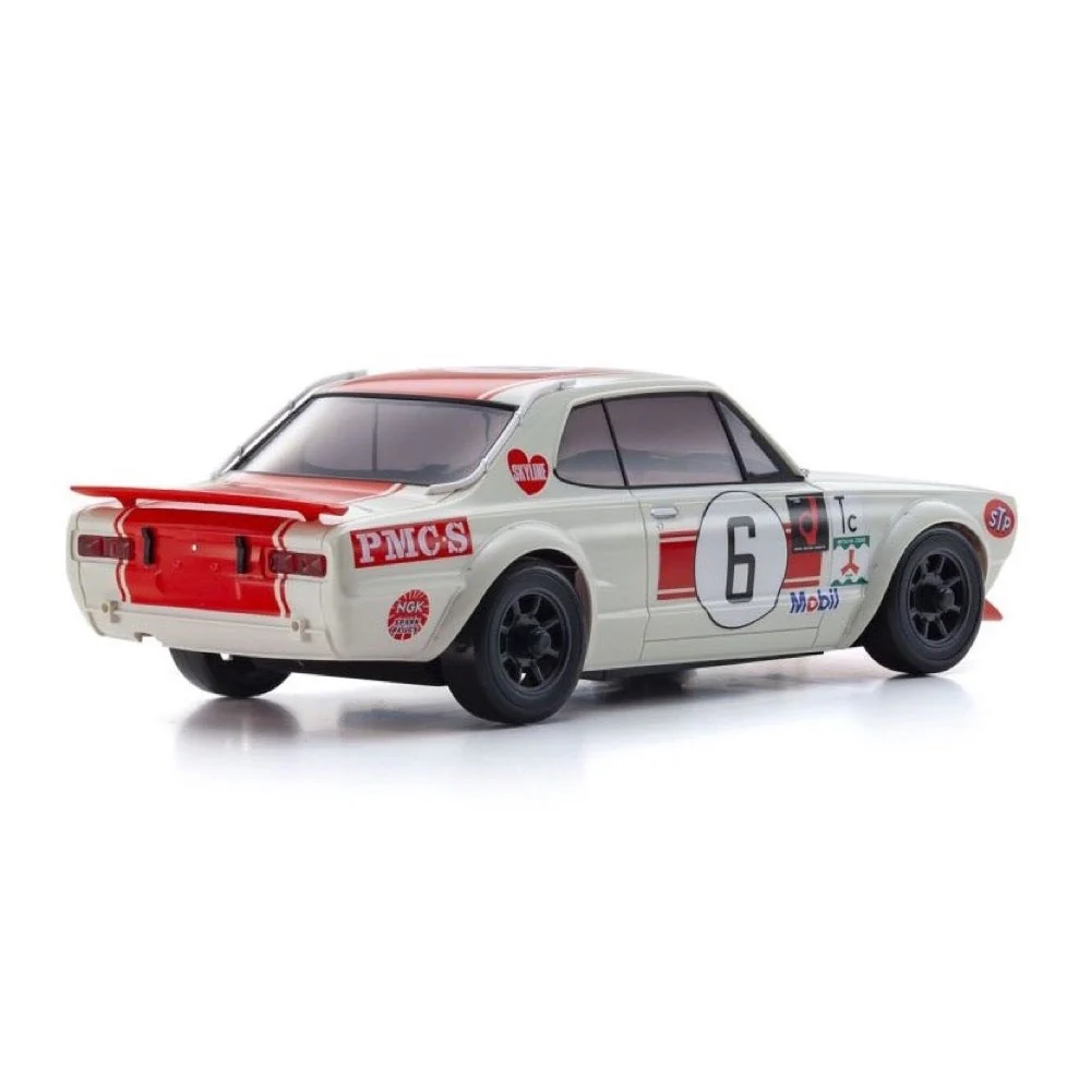 Kyosho 32643R MINI-Z 1972 Nissan Skyline GT-R AWD MA-020 Readyset (KPGC10) Racing RC Car No. 6 Red - Image 2