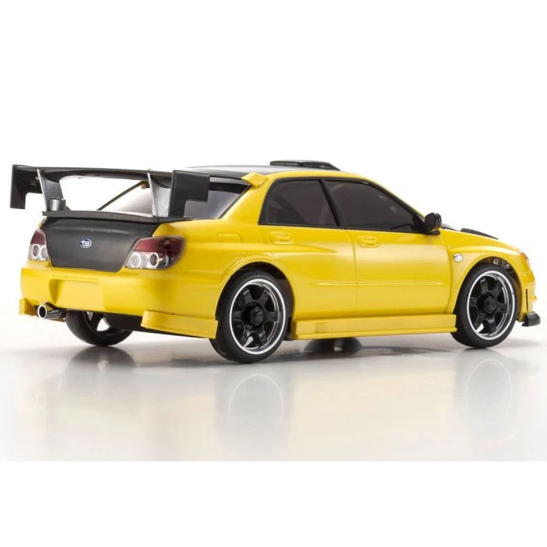 Kyosho 326620MY 1/24 Mini-Z AWD MA-020 Readyset Impreza with Aero Kit and CFRP Hood Metallic Yellow - Image 3