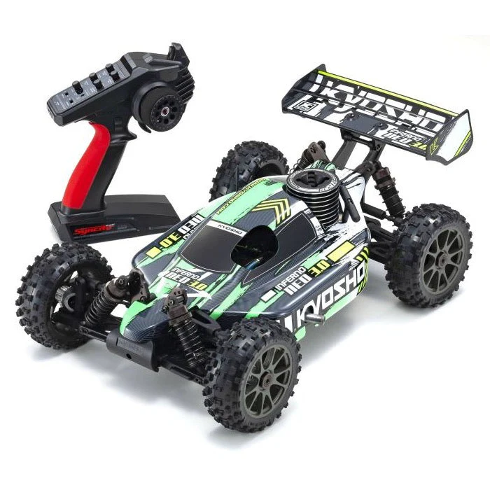 Kyosho 33012T4 1/8 GP 4WD Inferno Neo 3.0 RC Buggy Readyset T4 Green - Image 2