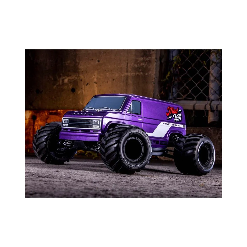 Kyosho 34412T2 1/10 Fazer MK2 4WD Mad Van Readyset Electric RC Car Purple - Image 13