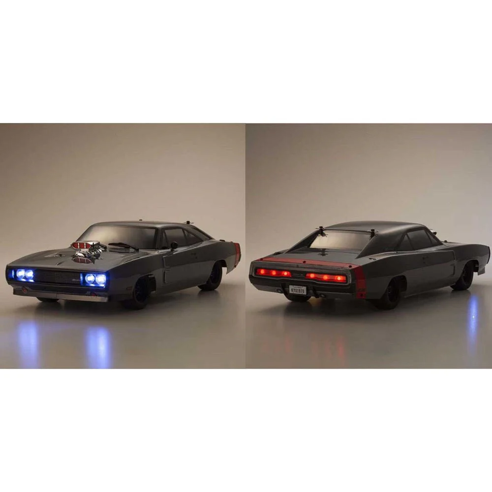 Kyosho 34492T1 1/10 EP 4WD Fazer Mk2 1970 Dodge Charger Supercharged VE Gray - Image 13