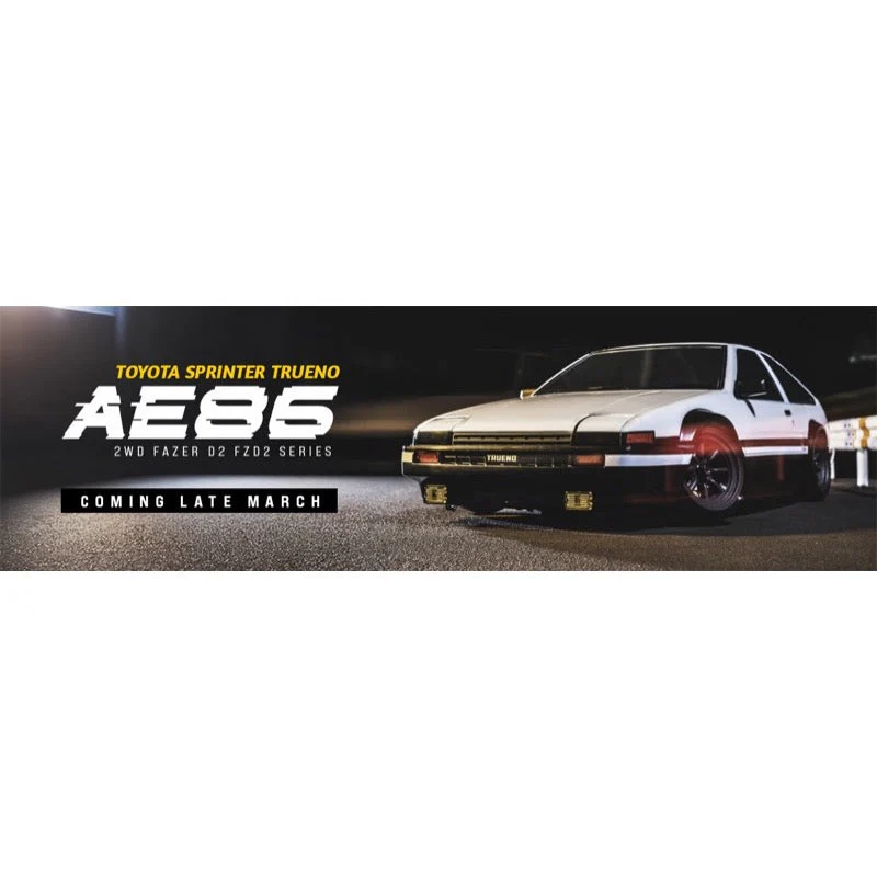 Kyosho 34501T1 1/10 FazerD2 Toyota Sprinter Trueno AE86 White 2WD Electric Readyset - Image 17