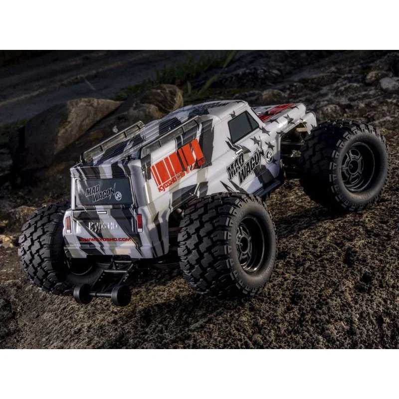 Kyosho 34701T1 1/10 Mad Wagon VE 4WD Brushless RC Truck White/Black - Image 8