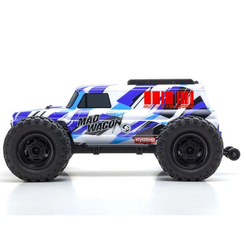 Kyosho 34701T2 1/10 Mad Wagon VE 4WD Brushless RC Truck White/Blue - Image 3