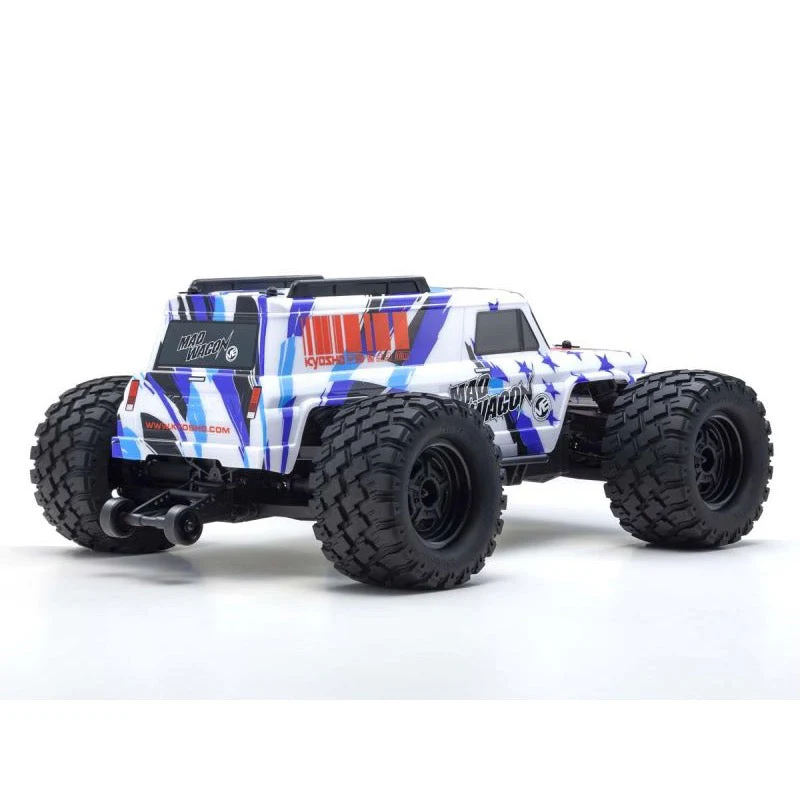 Kyosho 34701T2 1/10 Mad Wagon VE 4WD Brushless RC Truck White/Blue - Image 4