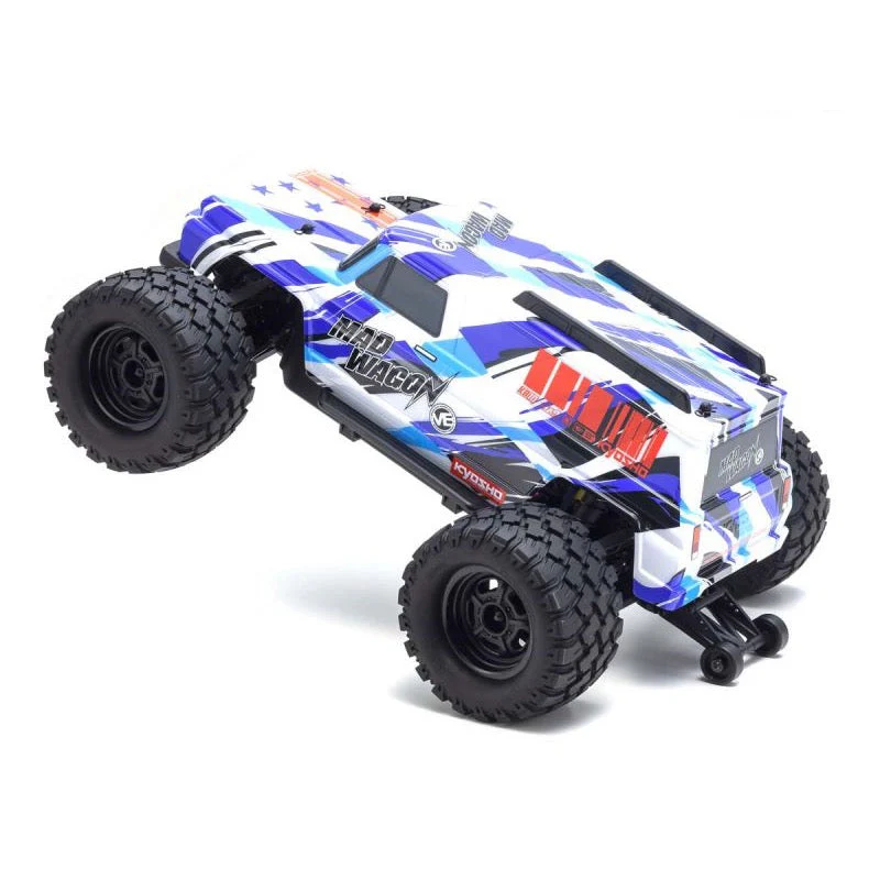 Kyosho 34701T2 1/10 Mad Wagon VE 4WD Brushless RC Truck White/Blue - Image 5