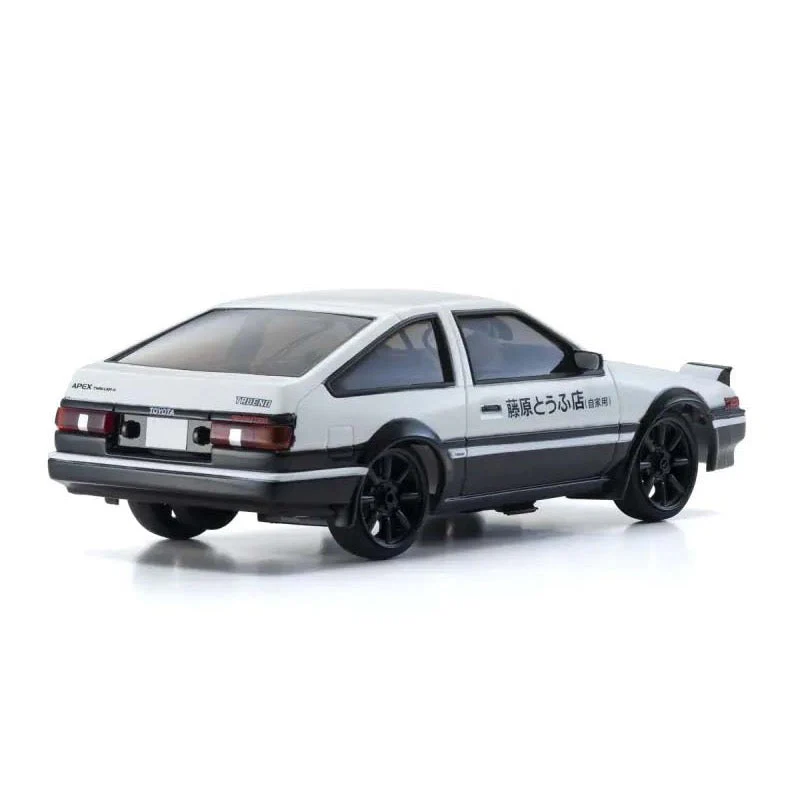 Kyosho First Mini-Z Initial D Toyota Sprinter Trueno AE86 RC Car w/Carbon (White/Black) - Image 3