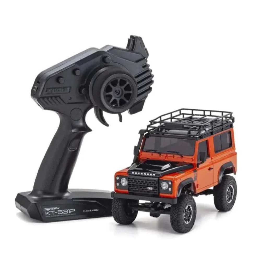 Kyosho Mini-Z 4×4 Series Readyset Land Rover Defender 90 Adventure Phoenix Orange 32531MO - Image 2