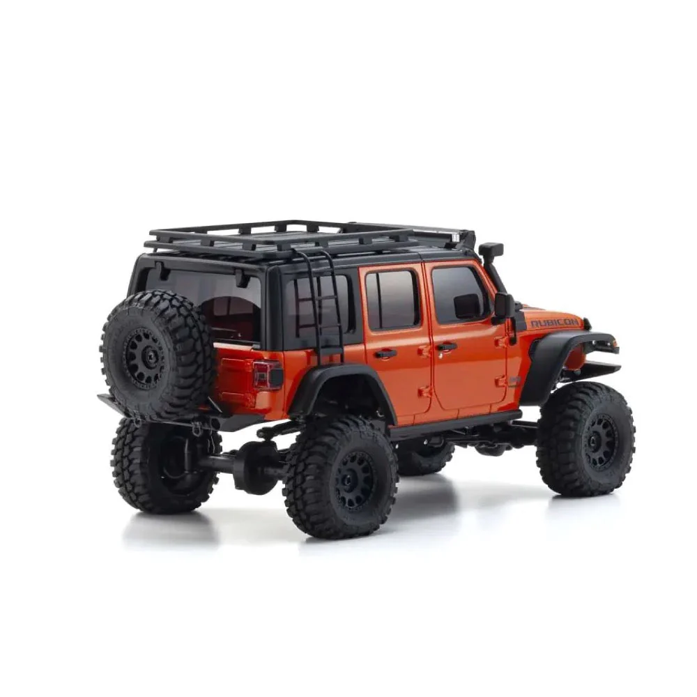 Kyosho Mini-Z 4x4 Series Readyset Jeep Wrangler Unlimited Rubicon with Accessory parts Punkn Metallic 32528MO - Image 3