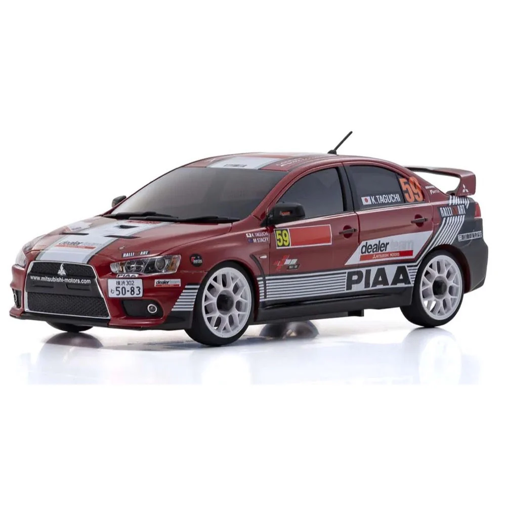 Kyosho Mini-Z AWD MA-020 Readyset Mitsubishi Lancer Evolution X Mitsubishi Dealer Team RTR RC Car 32632M - Image 3