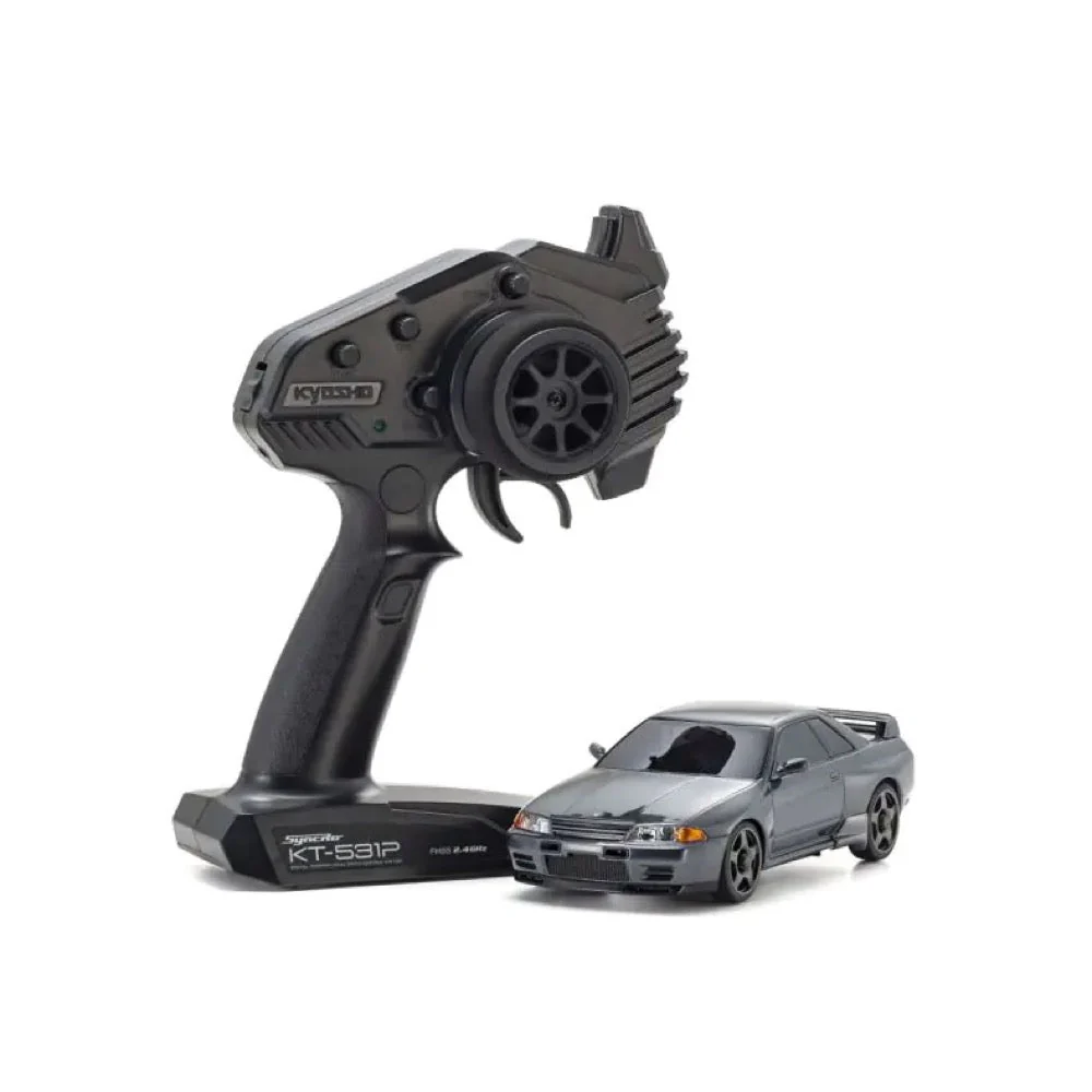 Kyosho Mini-Z Nissan Skyline GT-R Nismo R32 Gunmetal AWD MA-020 Readyset 32639GM - Image 3