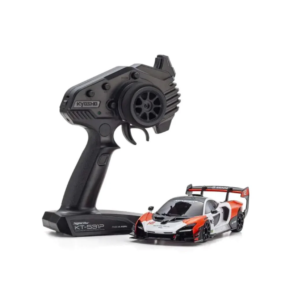 Kyosho Mini-Z RWD Readyset McLaren Senna GTR White/Red 32340WR - Image 2