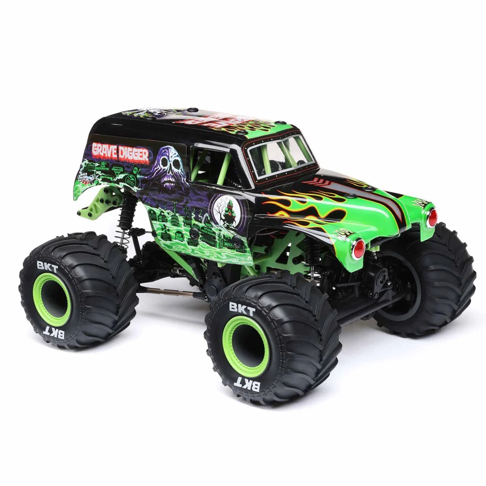 Losi 1/18 Mini LMT 4WD Monster Truck Grave Digger LOS01026T1 - Image 4