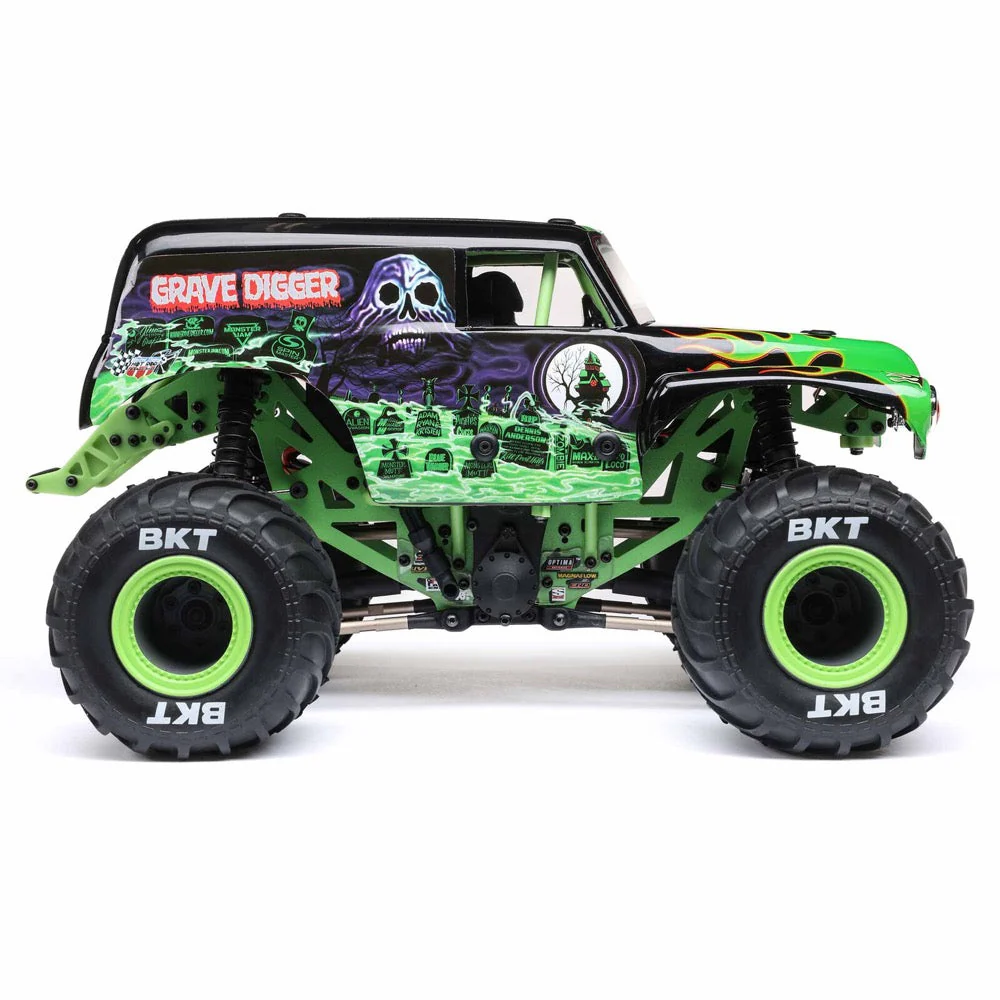 Losi 1/18 Mini LMT 4WD Monster Truck Grave Digger LOS01026T1 - Image 5