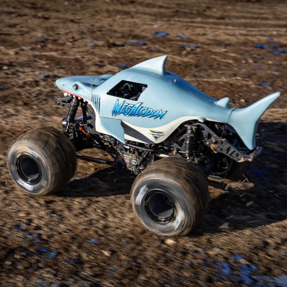 Losi 1/18 Mini LMT 4WD Monster Truck Megalodon LOS01026T3 - Image 21