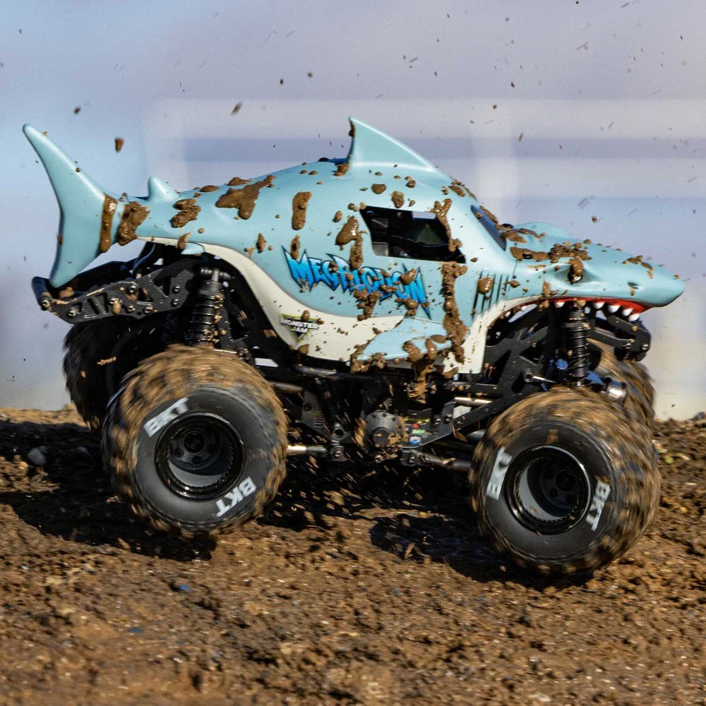 Losi 1/18 Mini LMT 4WD Monster Truck Megalodon LOS01026T3 - Image 24