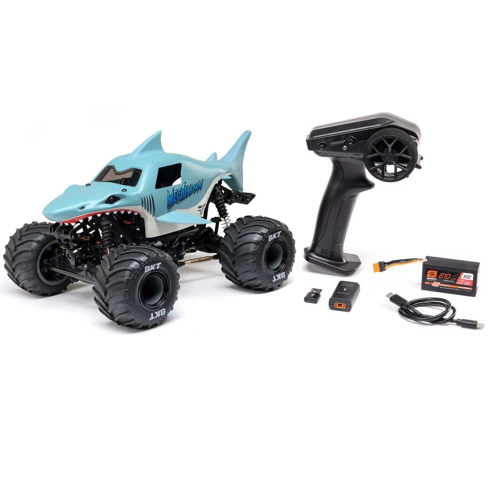Losi 1/18 Mini LMT 4WD Monster Truck Megalodon LOS01026T3 - Image 6
